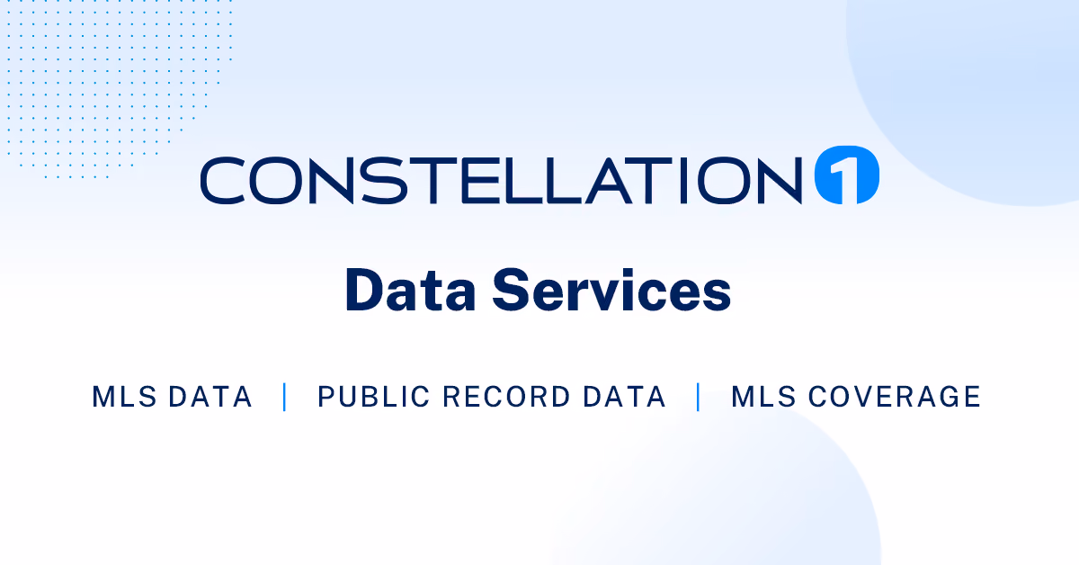 Graphic showing the power of Constellation1 in the MLS Data space