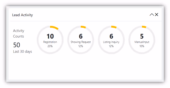 Lead activity interface