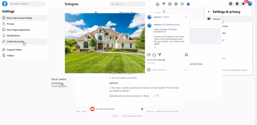 Example automated Instagram post
