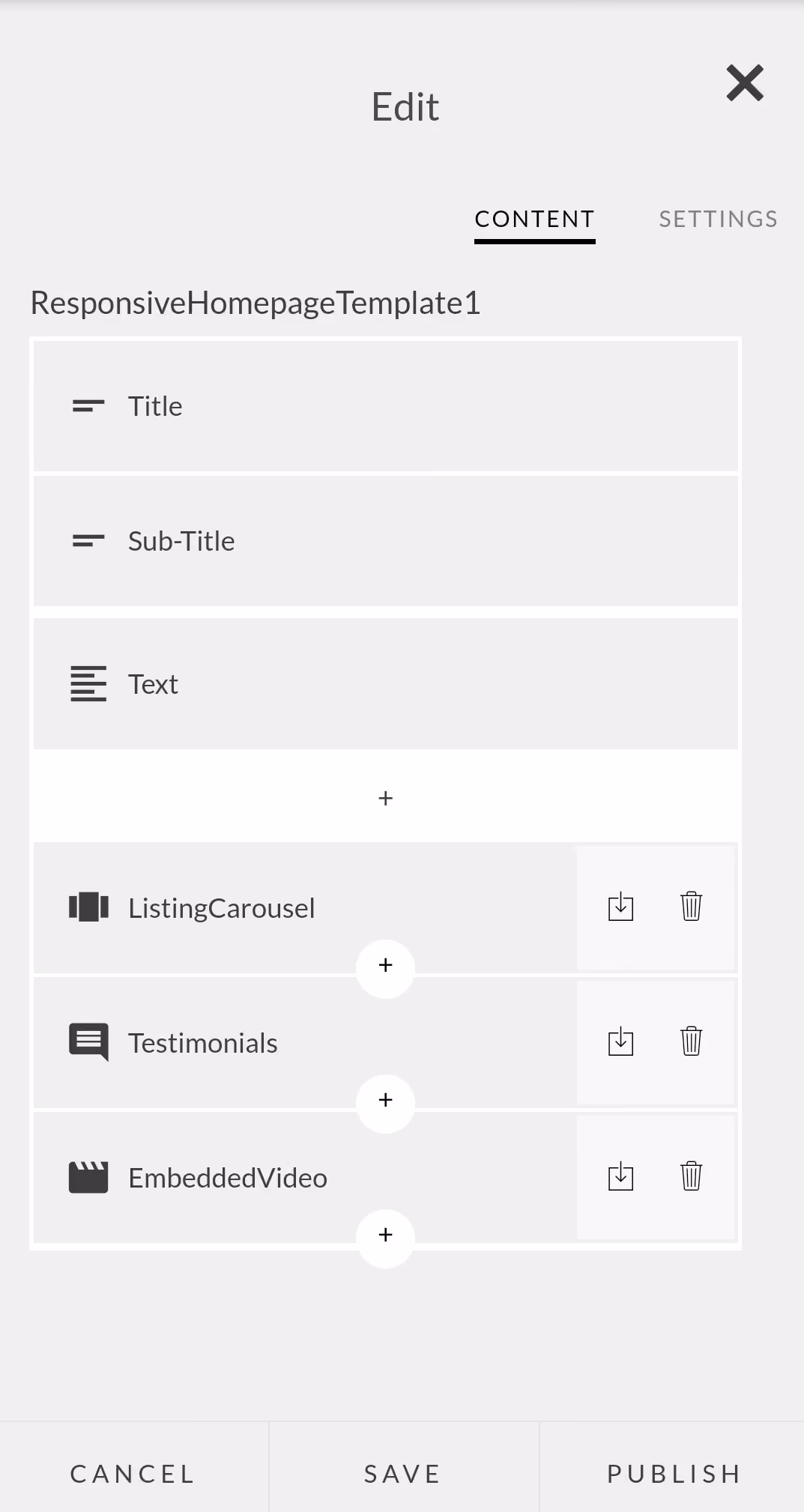 Constellation1 Websites - Edit elements