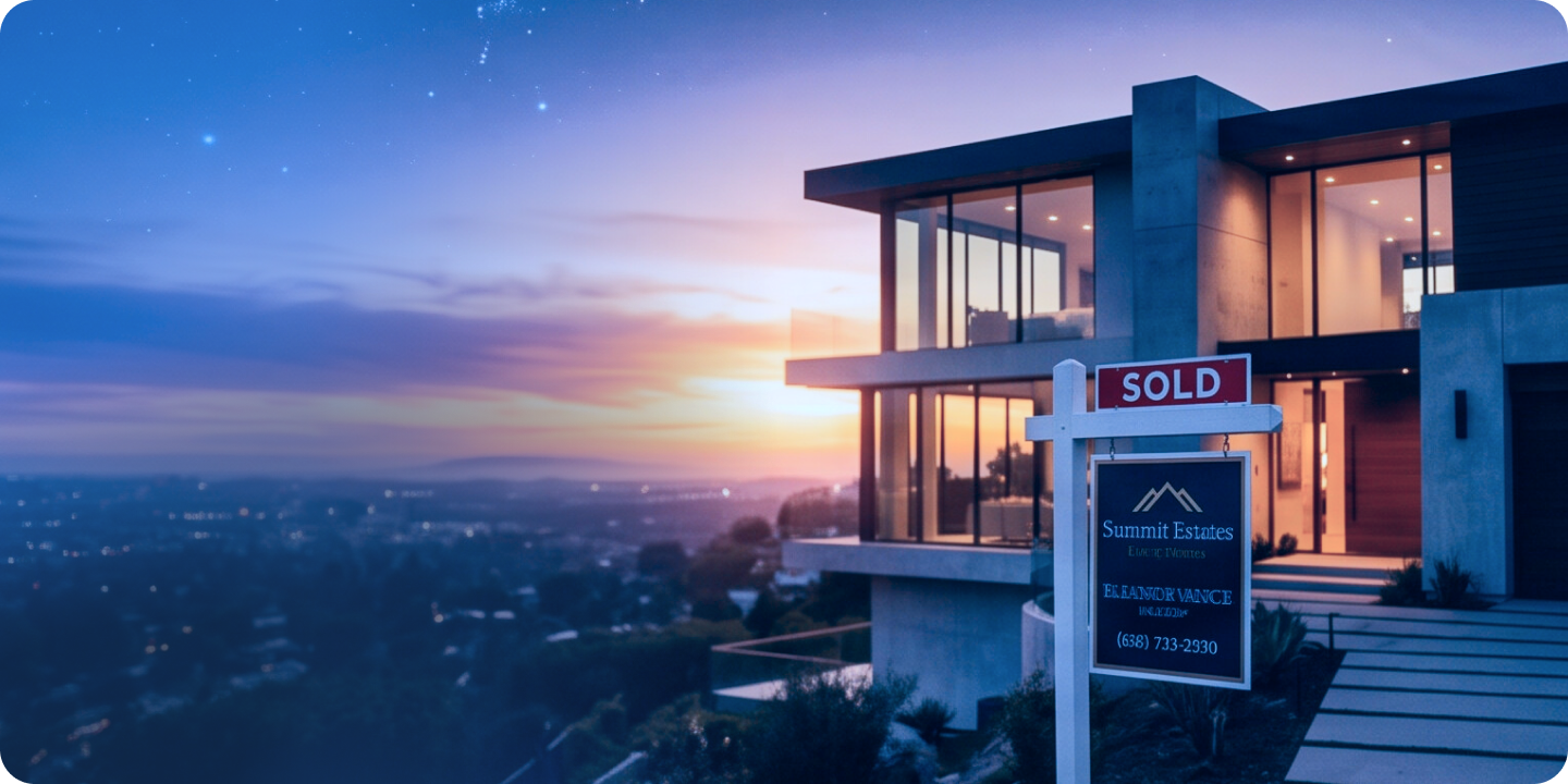 Real estate agents closing deals